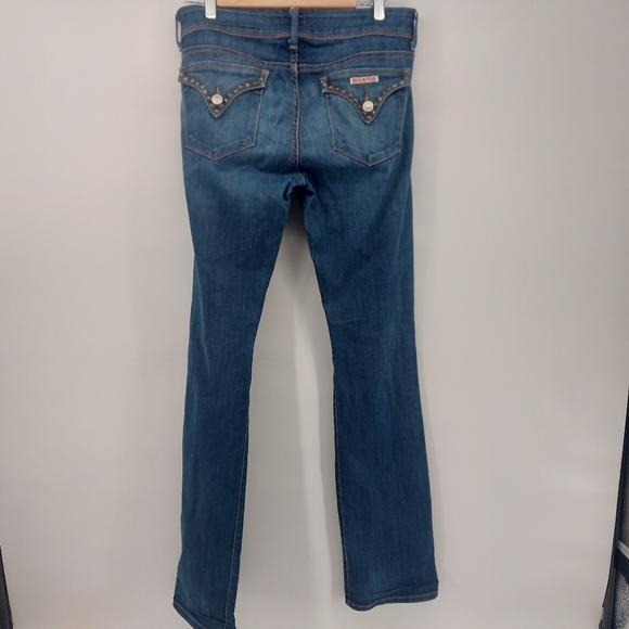 Hudson Womens Beth Mid Rise, Baby Bootcut Jeans With Studs - Picture 6 of 10